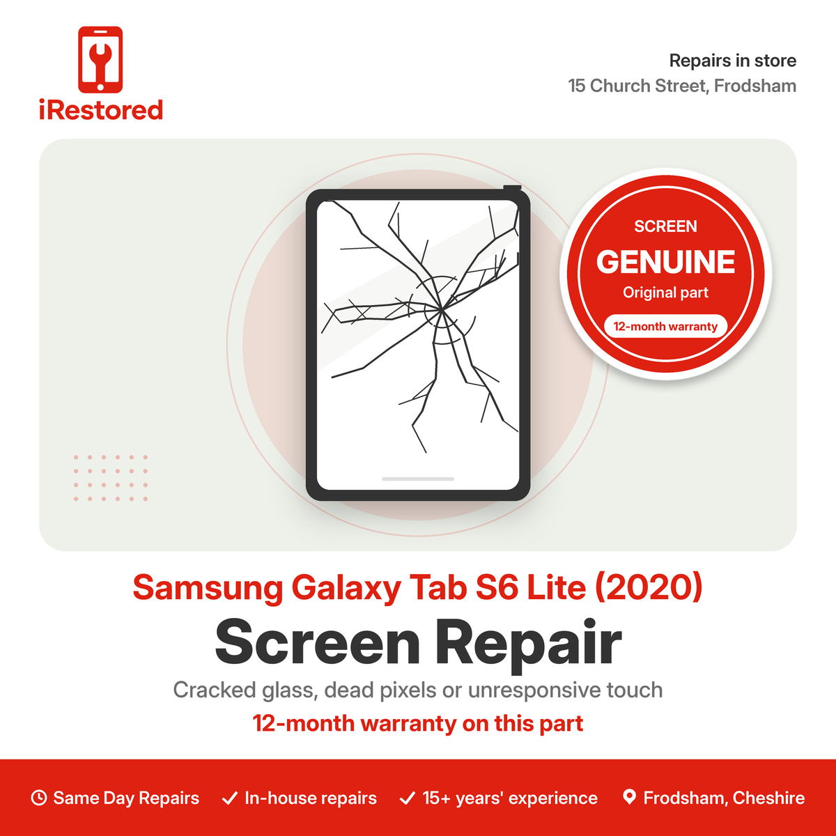 Samsung Galaxy Tab S6 Lite (2020) Screen Repair – Genuine