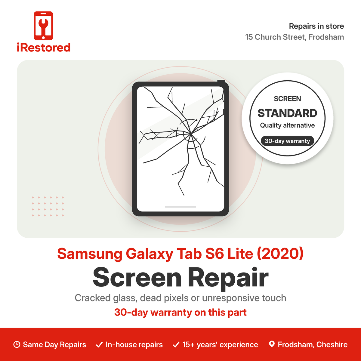 Samsung Galaxy Tab S6 Lite (2020) Screen Repair – Aftermarket