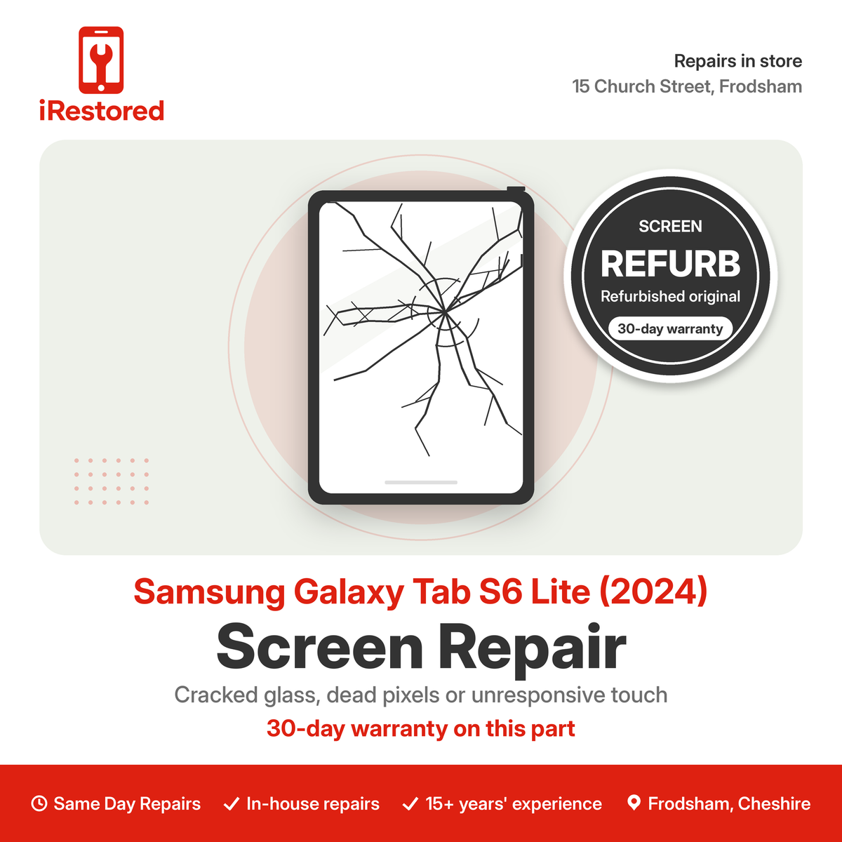 Samsung Galaxy Tab S6 Lite (2024) Screen Repair – Refurbished Original