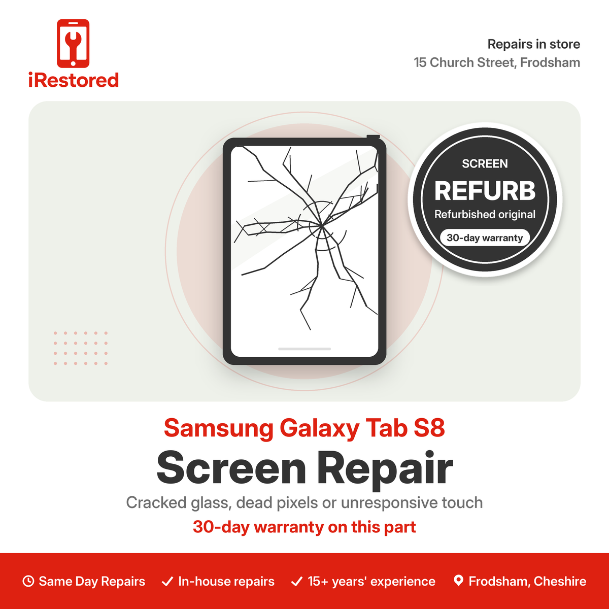 Samsung Galaxy Tab S8 Screen Repair – Refurbished Original