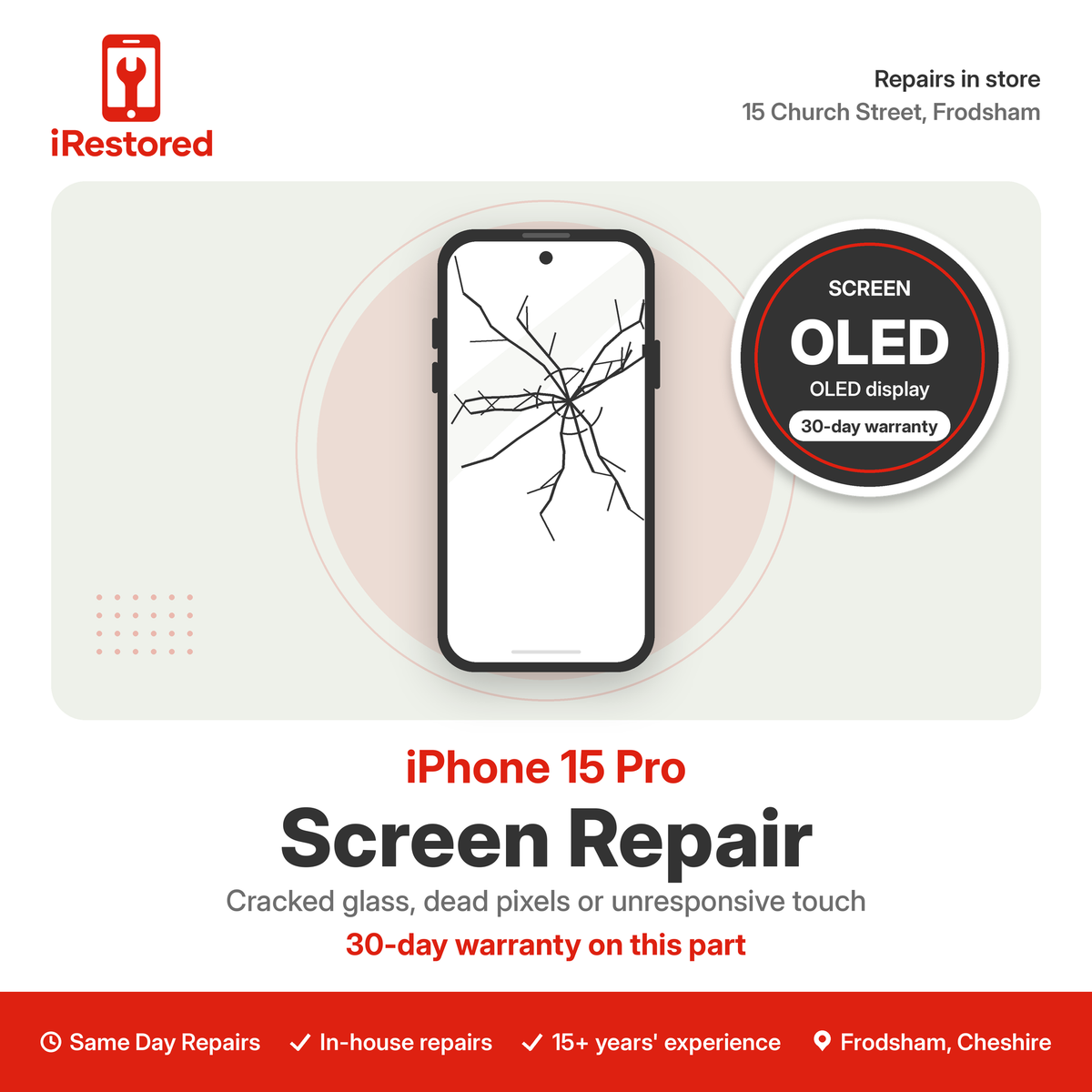 iPhone 15 Pro Screen Repair – OLED part