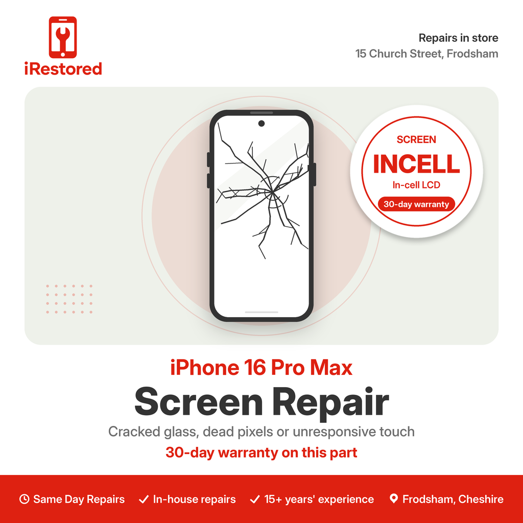 iPhone 16 Pro Max Screen Repair – Incell part