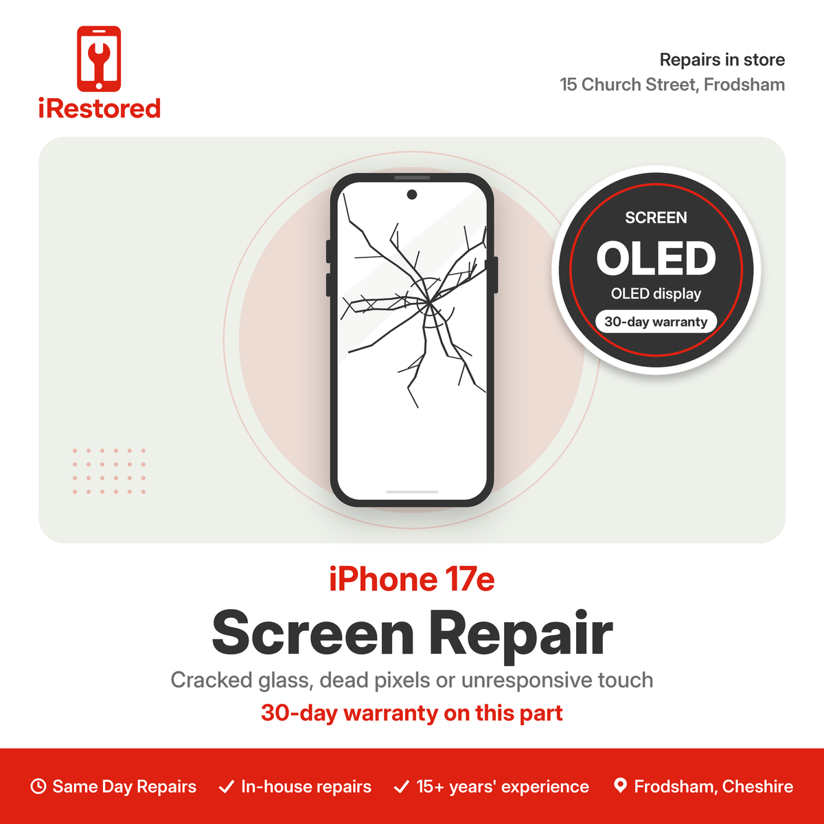 iPhone 17e Screen Repair – OLED part