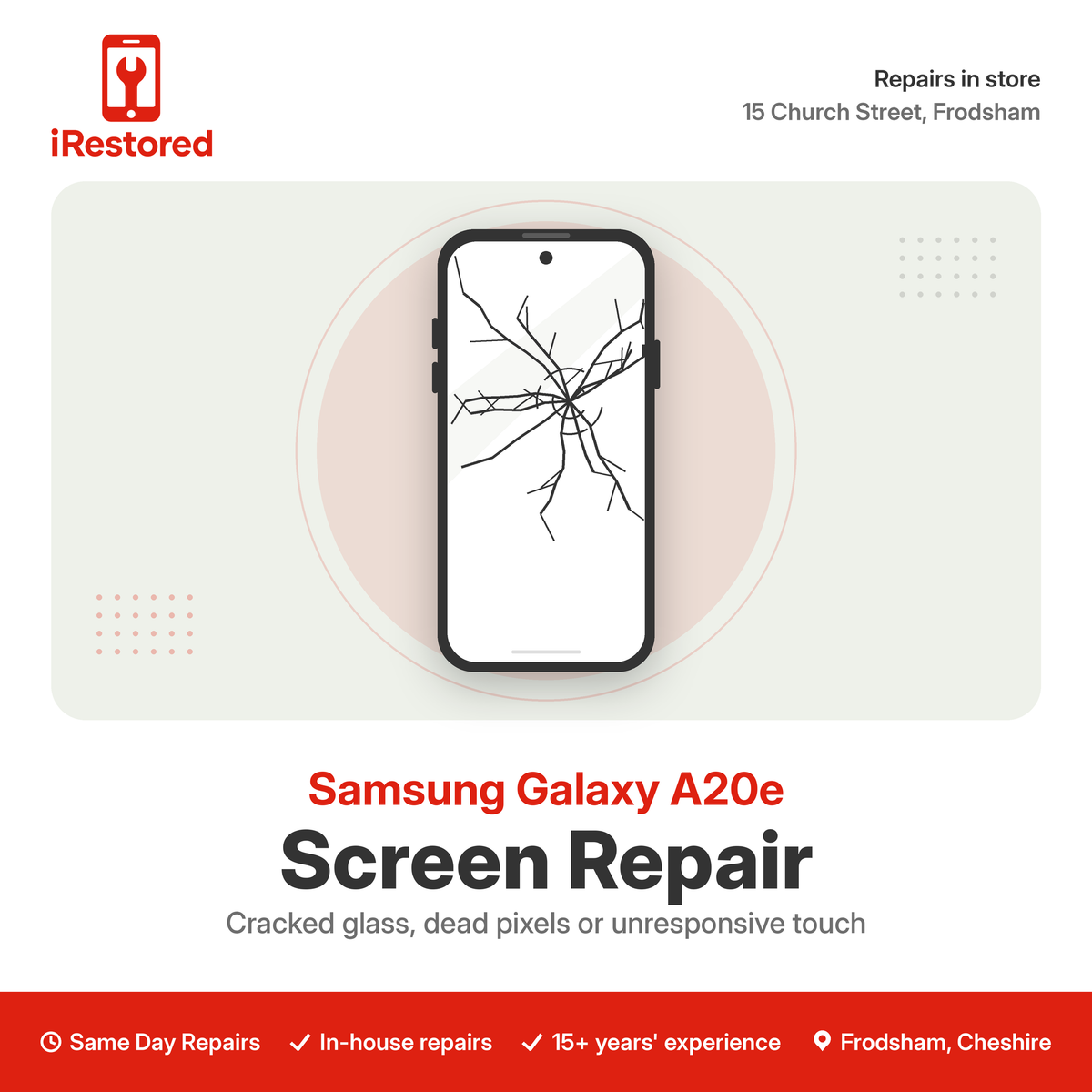 Samsung A20e A202 Screen Replacement