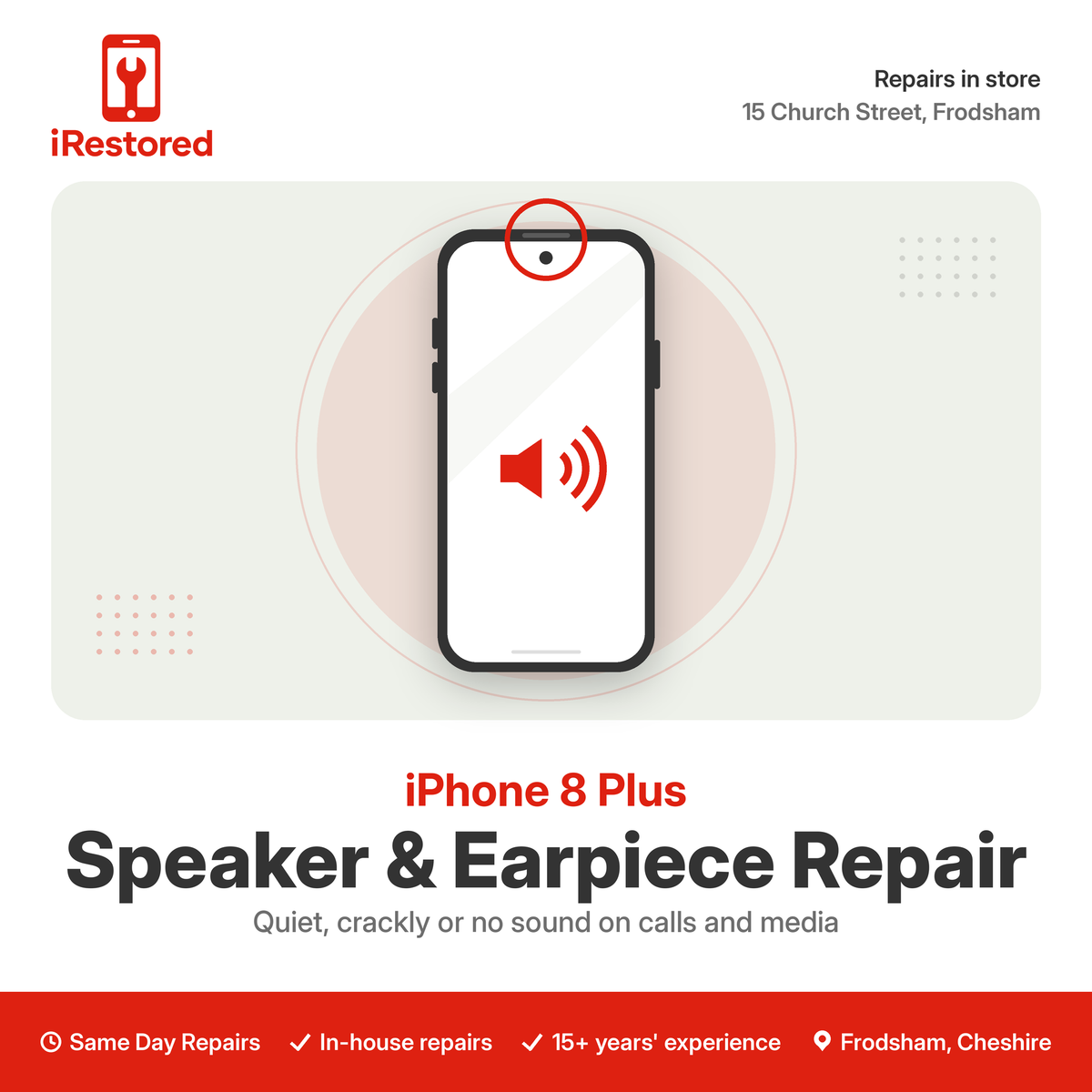 iPhone 8 Plus Earpiece Speaker Repair
