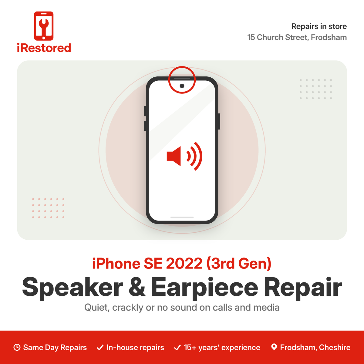 iPhone SE 2022 (3rd Gen) Loudspeaker Repair