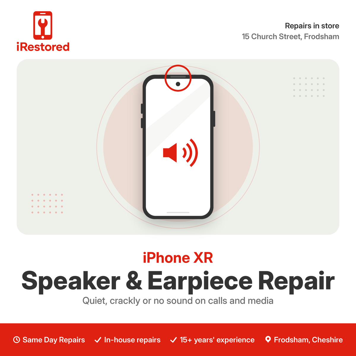 iPhone XR Loudspeaker Repair