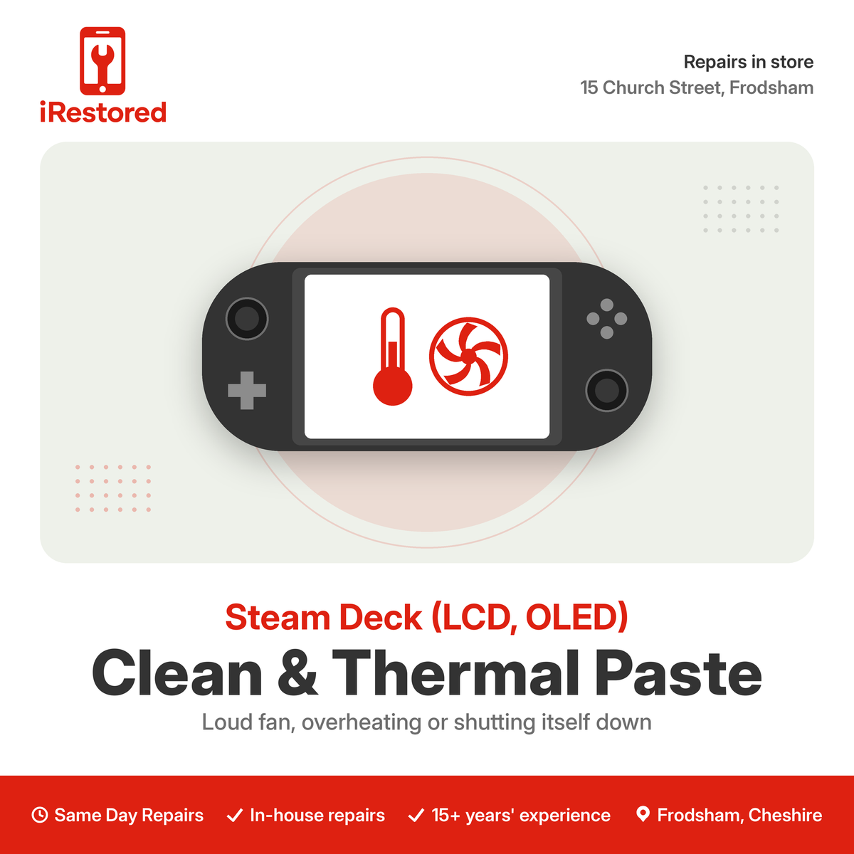 Steam Deck Clean and Thermal Paste Service (LCD, OLED)