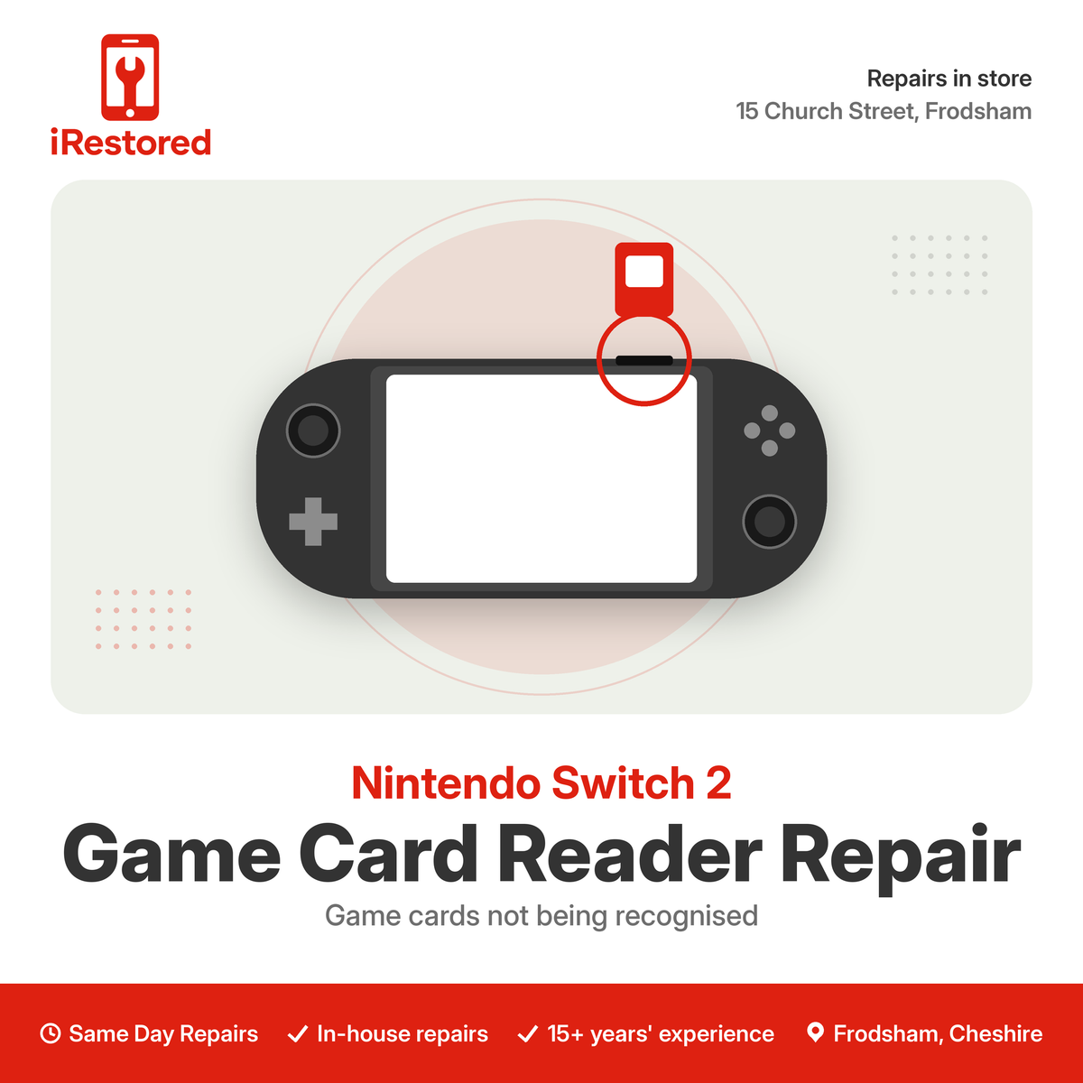 Nintendo Switch 2 Game Card Reader Replacement