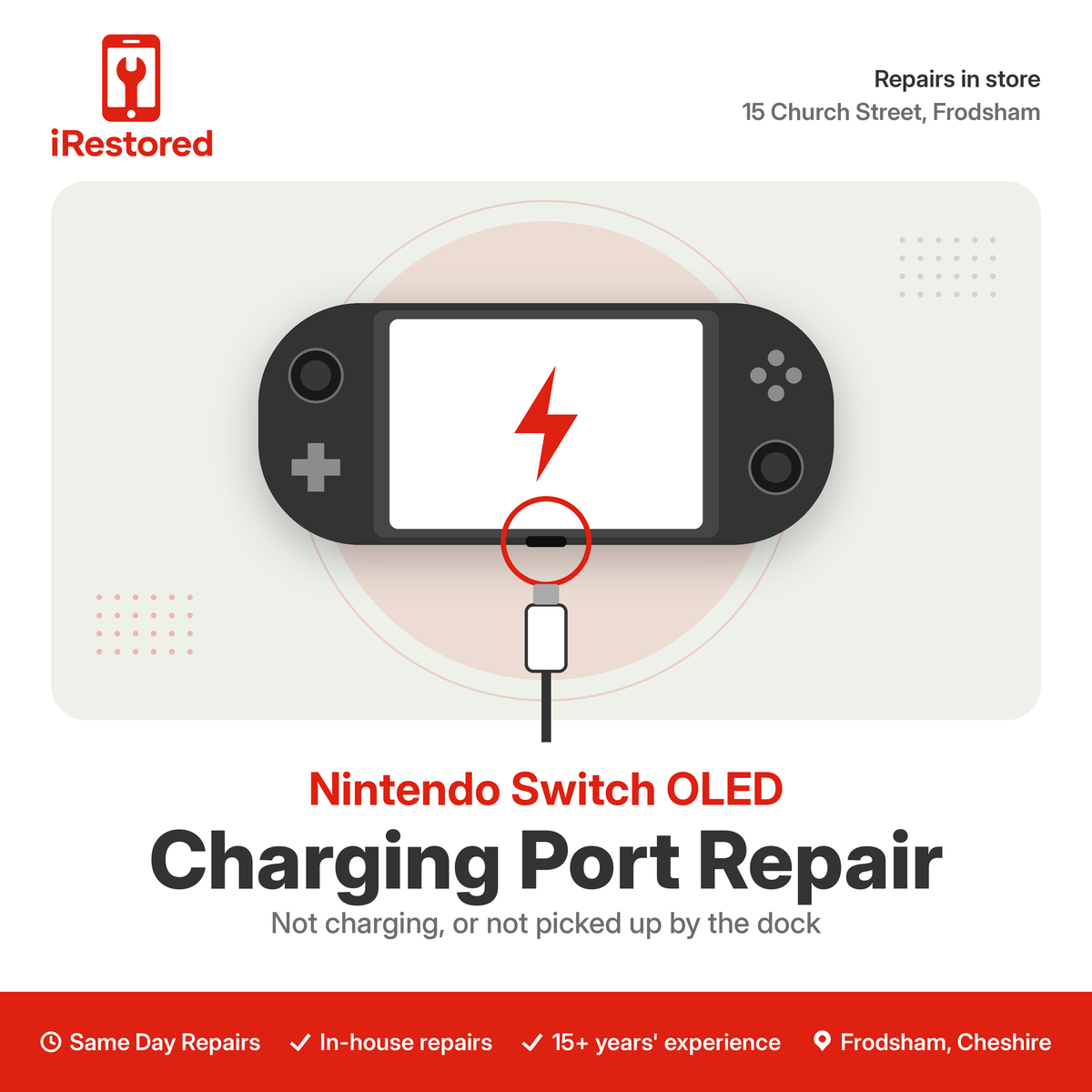 Nintendo Switch OLED Charging Port Replacement