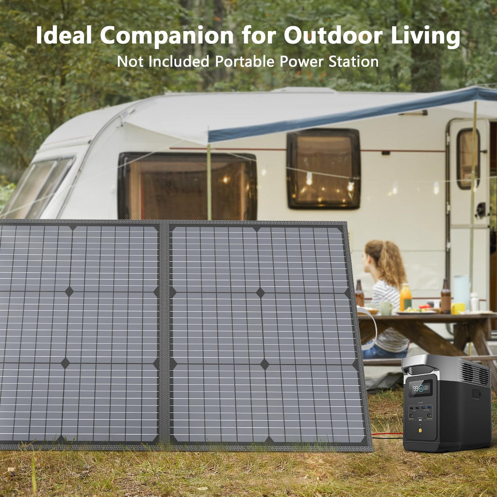 Foldable Portable Solar Panel Kit RRP - £89.99 IP67 20V 23.5% Efficiency - 110W