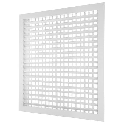 Adjustable Air Supply Diffuser 20" x 20" Aluminium HVAC Vent Cover - RRP £35.99 – White