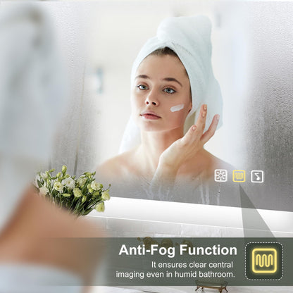 S'bagno 500 x 700 mm LED Illuminated Bathroom Bluetooth Mirror RRP £129.99