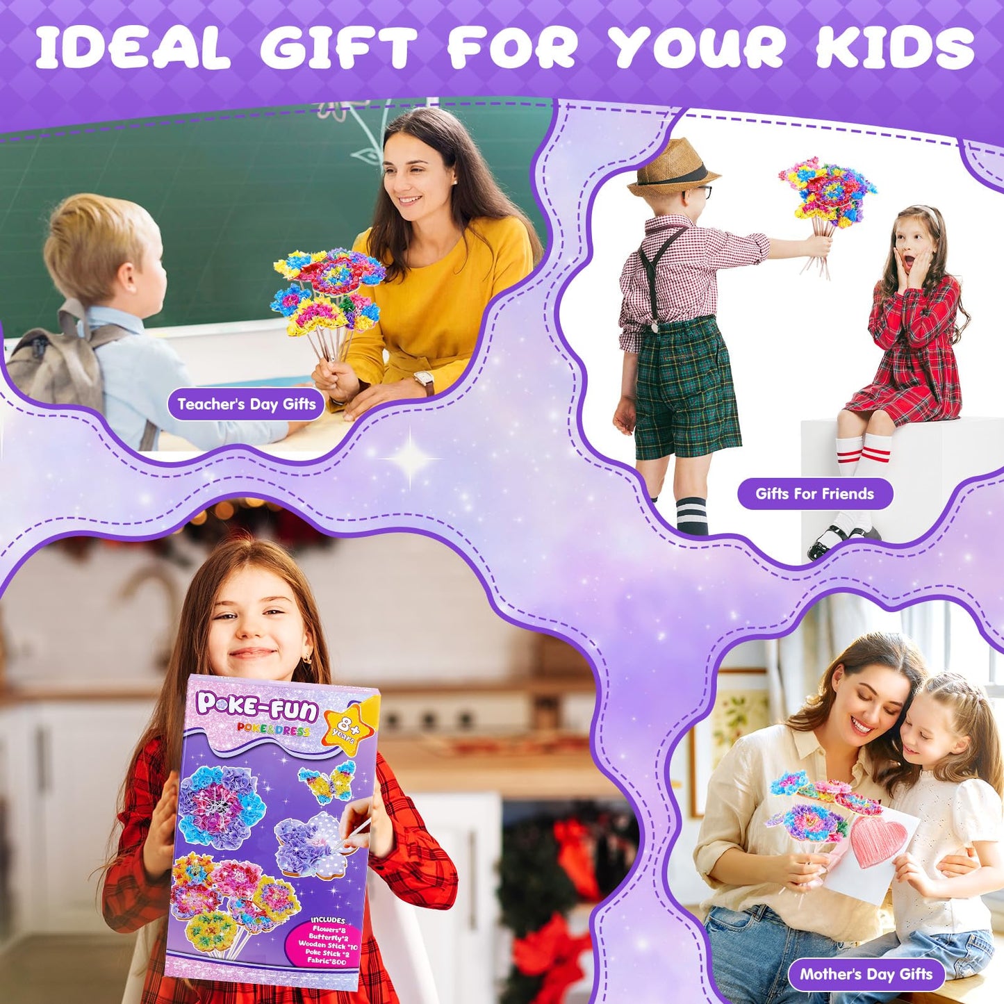Arts and Crafts Kits for Kids Creative Gifts for Girls Age 4-10 - RRP £9.99 – Multi-colour