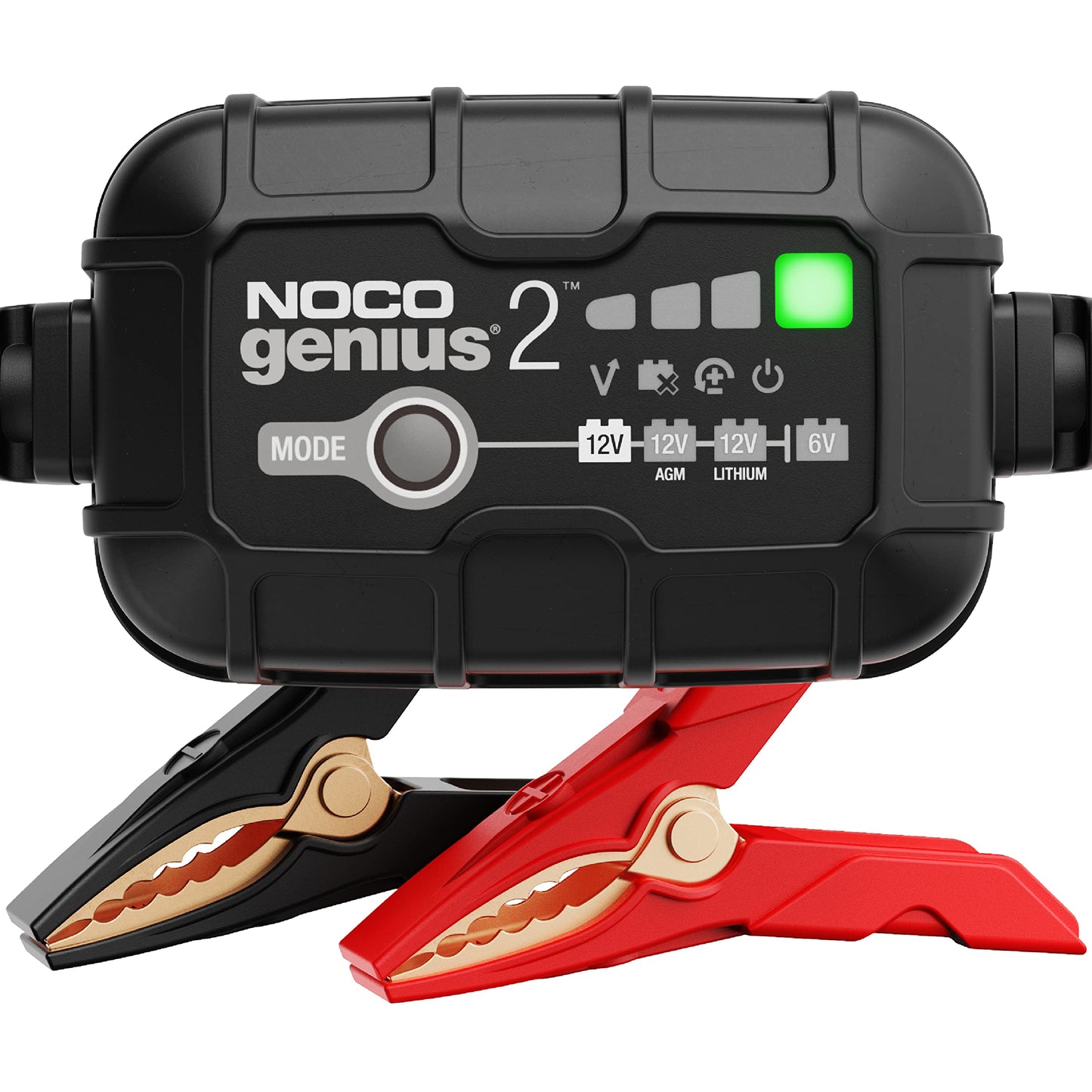 NOCO GENIUS2: 2A 6V/12V Smart Battery Charger - RRP £54.99 - Automatic Maintainer, Trickle Charger & Desulfator with Overcharge Protection & Temperature Compensation - For Lead-Acid & Lithium Batteries
