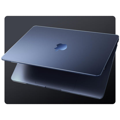 EooCoo Case RRP - £19.99 compatible for MacBook Air 15 inch M3 M2,2023 2024 Release [Presents Original Texture] Ultra-thin Invisible Translucent Hard Shell Cover for Model A3114 A2941 - Frost Midnight