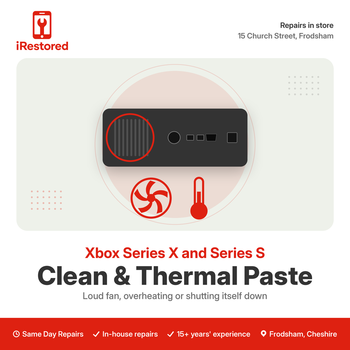 Xbox Series X and Series S Clean and Thermal Paste Service