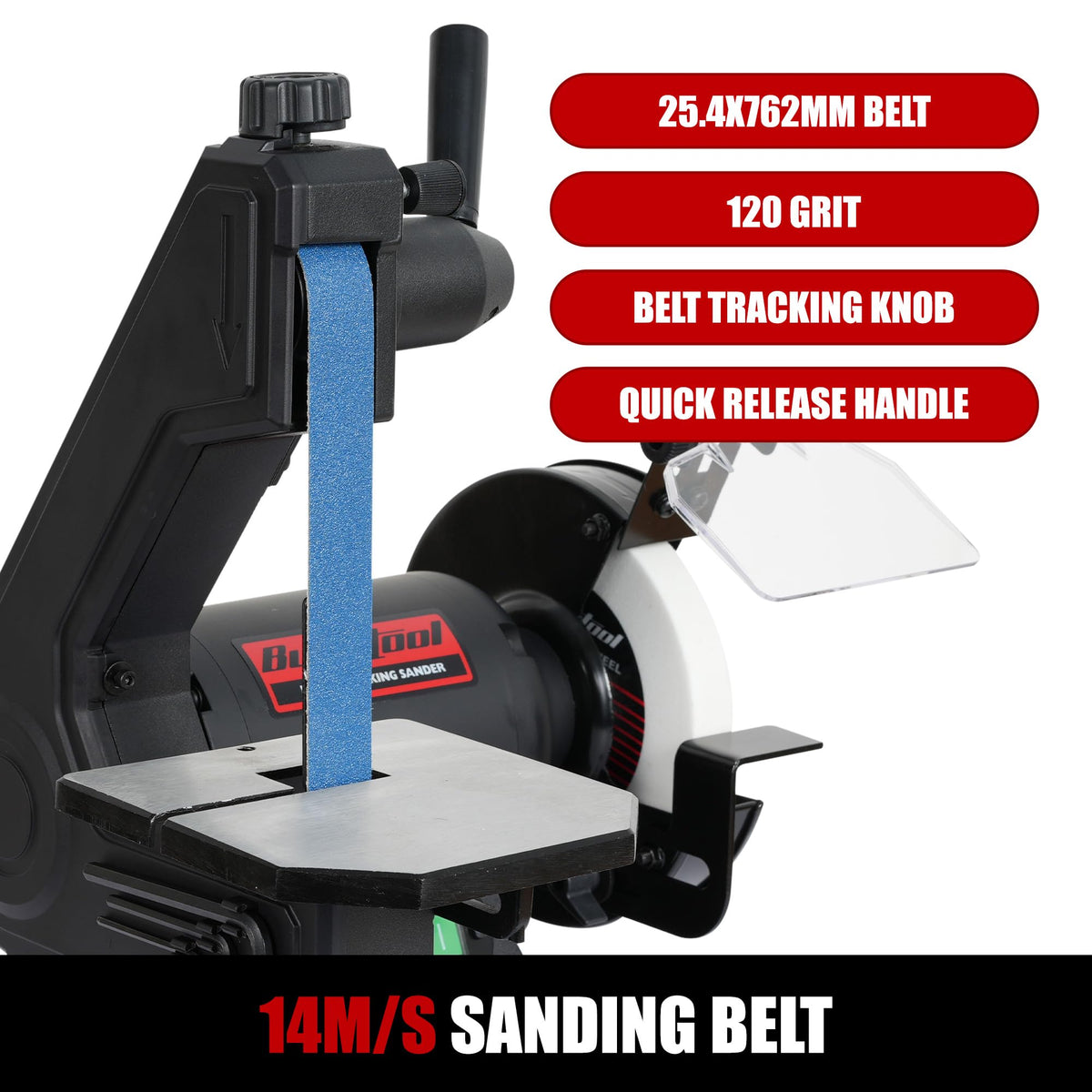 250W Bench Grinder and Sander Combo RRP - £99.99 for Wood, Metal, Knife Sharpening – 150mm Disc