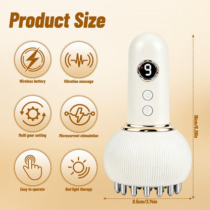 3-in-1 Lymphatic Drainage Massager  RRP - £24.99 Microcurrent Heat Vibration Electric Body Sculpting – Home Use